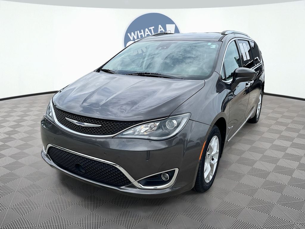 2017 Chrysler Pacifica Touring L Plus in Granite Crystal Metallic Clearcoat — front three-quarter view