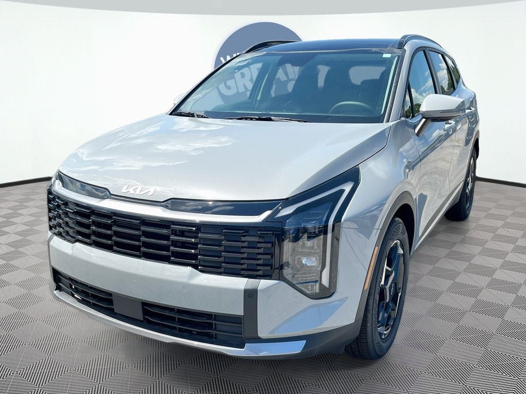 2026 Kia Sportage EX in Wolf Gray — front three-quarter view
