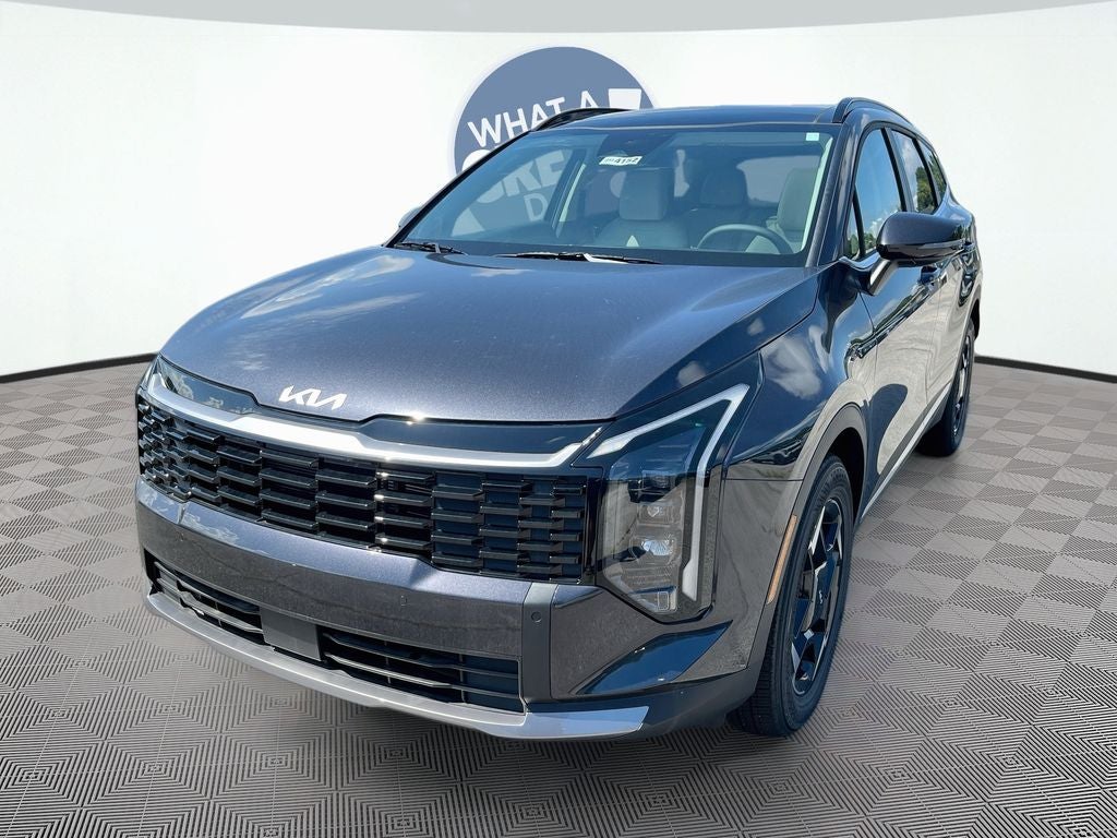 2026 Kia Sportage EX in Gray Metallic — front three-quarter view