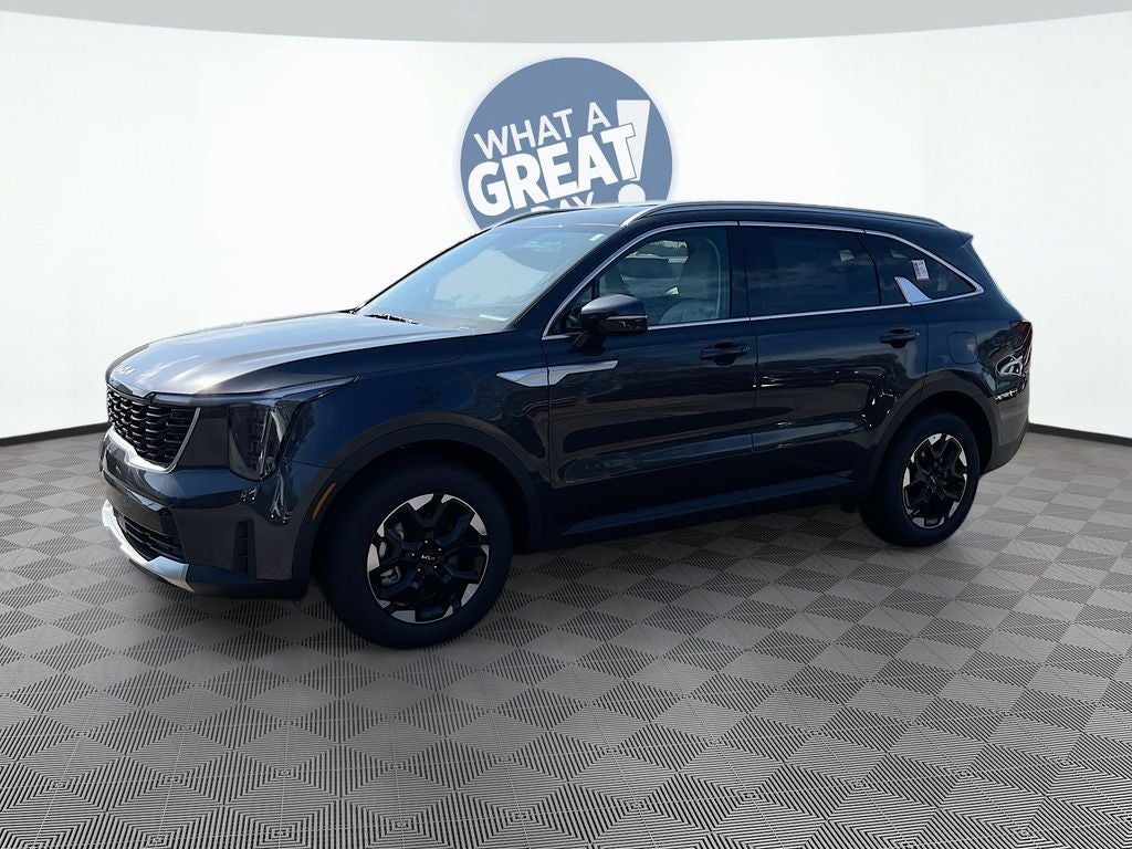 2026 Kia Sorento S in Panthera Metal — front three-quarter view