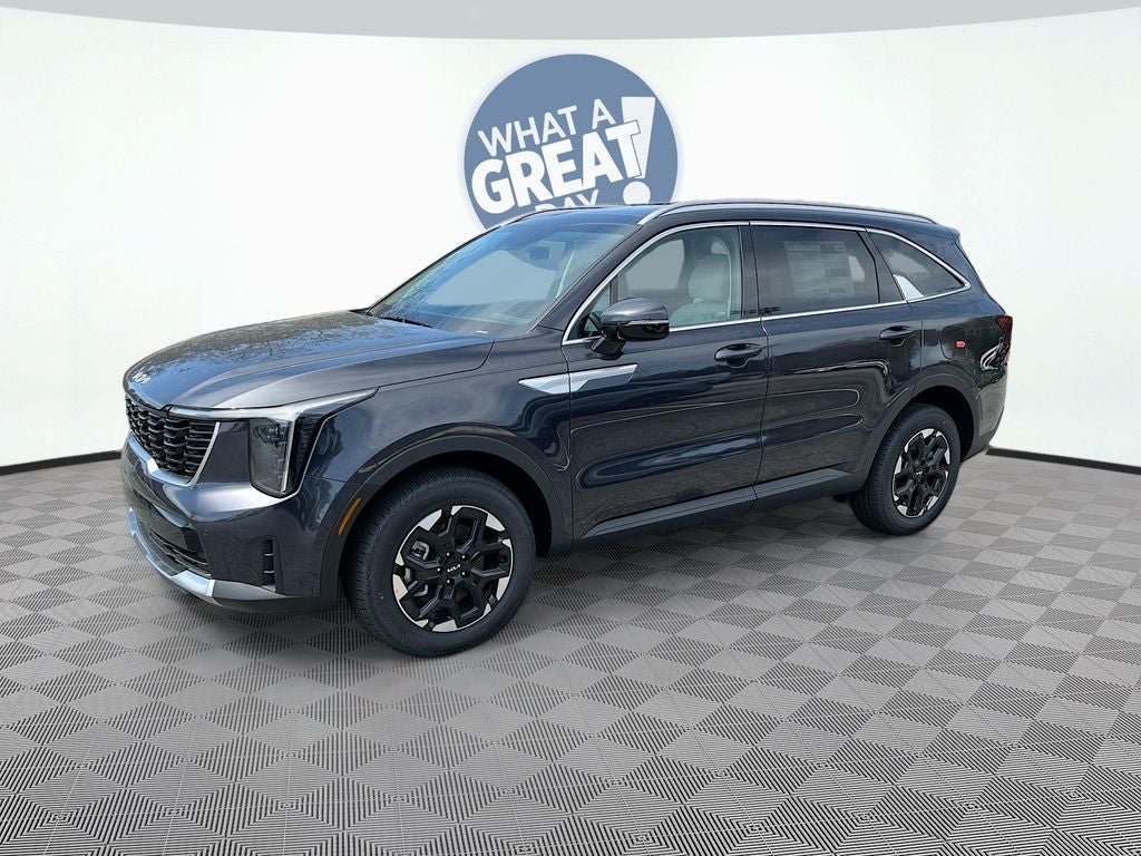 2026 Kia Sorento S in Panthera Metal — front three-quarter view