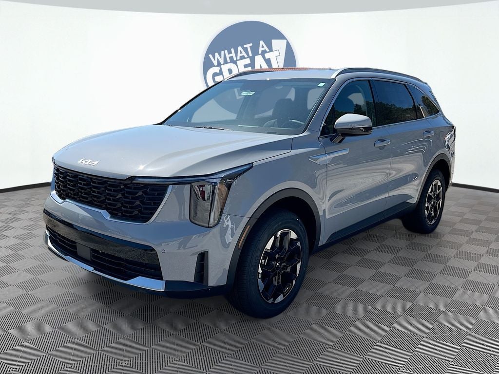 2026 Kia Sorento S in Wolf Gray — front three-quarter view