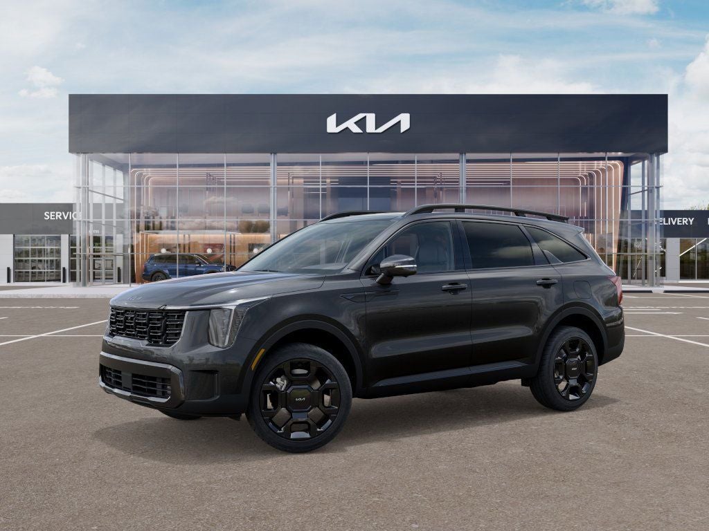 2026 Kia Sorento Hybrid — rear three-quarter view